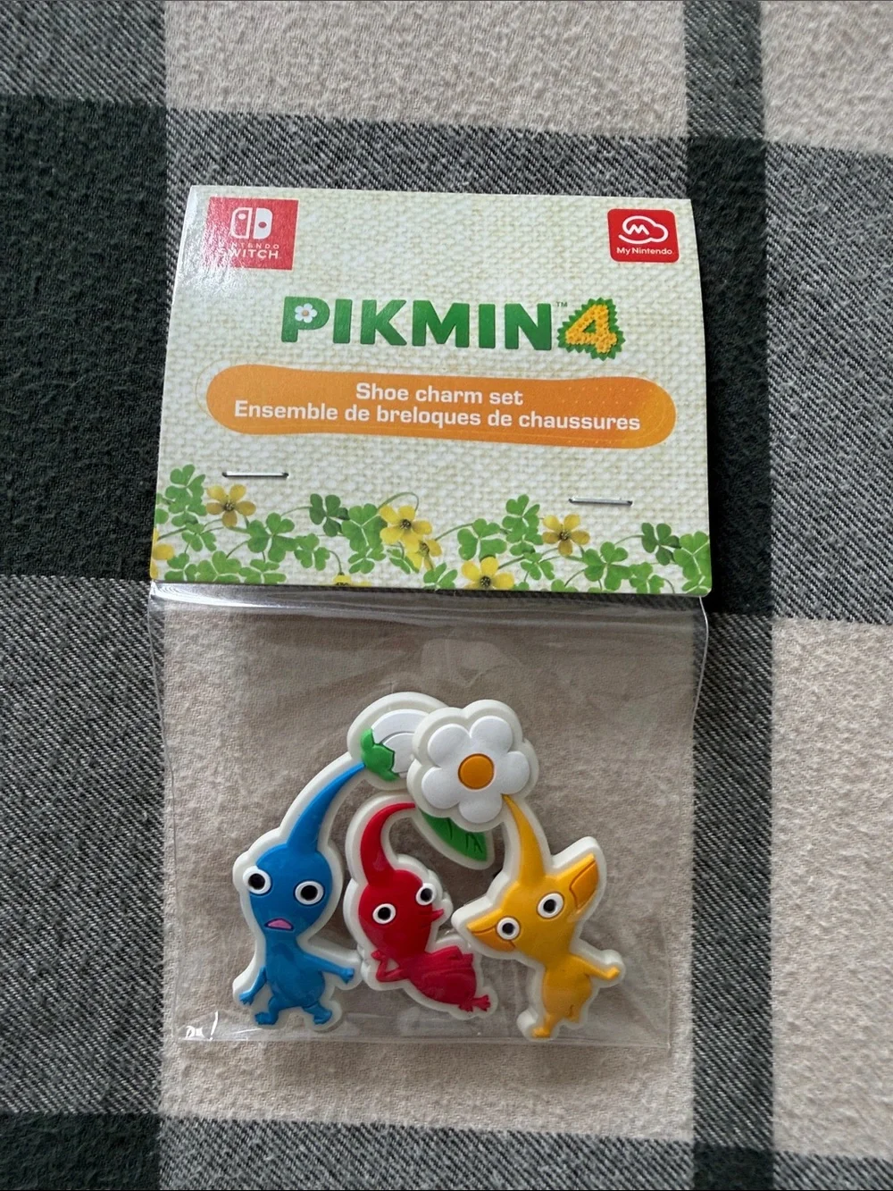 Pikmin 4 Shoe Charm Set - Yellow, Red & Blue Pikmins MyNintendo - Picture 1 of 1